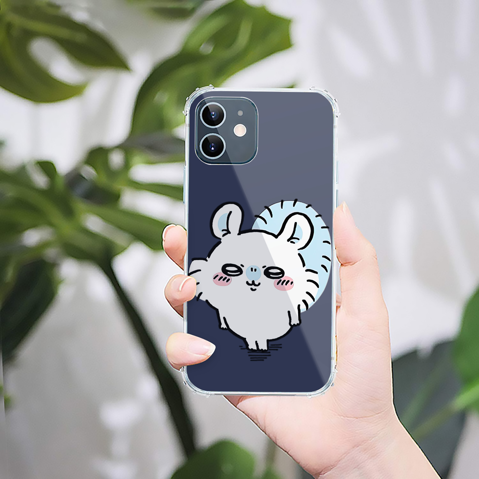 （画像用） ちいかわ モモンガ Chii-kawa Momonga 【iPhone 12シリーズ対応】透明スマホケース（クリアソフトケース）